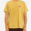 BILLABONG Wrangler Eclipse Short Sleeve T-Shirt MUSTARD