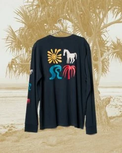 BILLABONG Wrangler Lands Long Sleeve T-Shirt INDIGO