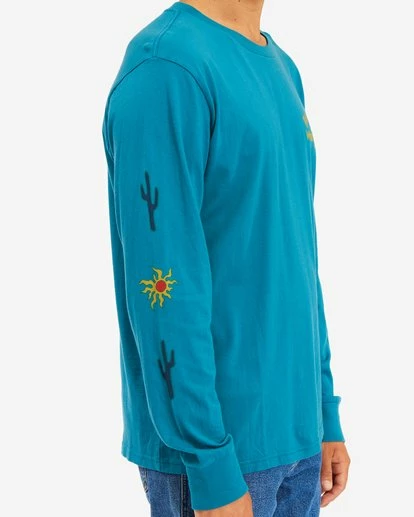 BILLABONG Wrangler Sunlight Long Sleeve T-Shirt EMERALD 4 BILLABONG Wrangler Sunlight Long Sleeve T-Shirt EMERALD - Image 4