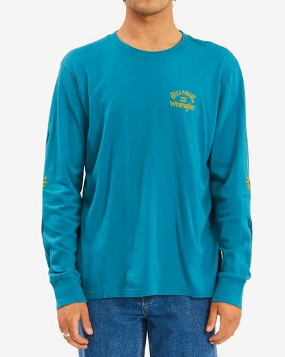 BILLABONG Wrangler Sunlight Long Sleeve T-Shirt EMERALD 1 BILLABONG Wrangler Sunlight Long Sleeve T-Shirt EMERALD
