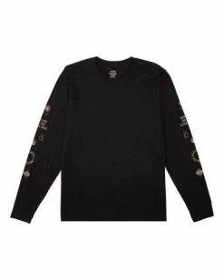 BILLABONG Wrangler Dreamer Long Sleeve T-Shirt BLACK -Mens Accessories Sales 2022 abyzt00582 billabongf blk frt1