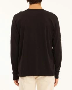 BILLABONG Wrangler Dreamer Long Sleeve T-Shirt BLACK -Mens Accessories Sales 2022 abyzt00582 billabongw blk bck1