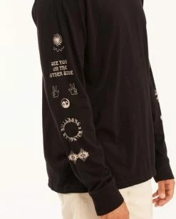 BILLABONG Wrangler Dreamer Long Sleeve T-Shirt BLACK -Mens Accessories Sales 2022 abyzt00582 billabongw blk dtl1