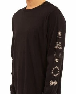 BILLABONG Wrangler Dreamer Long Sleeve T-Shirt BLACK -Mens Accessories Sales 2022 abyzt00582 billabongw blk dtl2