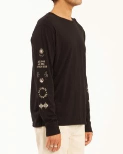 BILLABONG Wrangler Dreamer Long Sleeve T-Shirt BLACK -Mens Accessories Sales 2022 abyzt00582 billabongw blk sd2