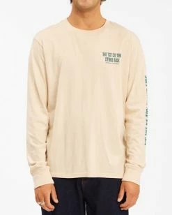 BILLABONG Wrangler Westward Long Sleeve T-Shirt NATURAL