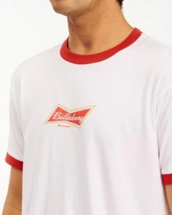 BILLABONG Budweiser Bow Ringer Short Sleeve T-Shirt WHITE 10 BILLABONG Budweiser Bow Ringer Short Sleeve T-Shirt WHITE -Mens Accessories Sales 2022 abyzt00585 billabongw wht dtl1 1