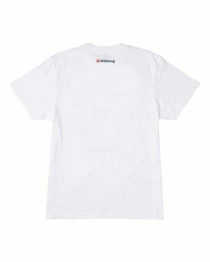 BILLABONG Budweiser Crusher Short Sleeve T-Shirt WHITE 8 BILLABONG Budweiser Crusher Short Sleeve T-Shirt WHITE - Image 8