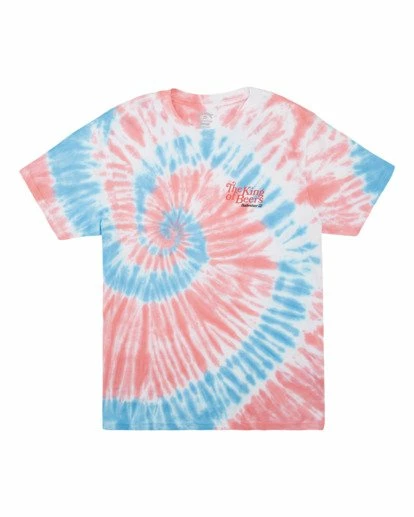 BILLABONG Budweiser King Of Beers Tie-Dye Short Sleeve T-Shirt WHITE 7 BILLABONG Budweiser King Of Beers Tie-Dye Short Sleeve T-Shirt WHITE - Image 7
