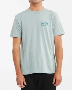 BILLABONG A/Div Arch Short Sleeve T-Shirt AGAVE -Mens Accessories Sales 2022 abyzt00592 billabongw aga frt1 1