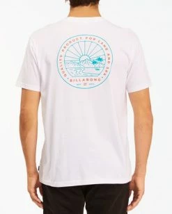 BILLABONG A/Div Scenery Short Sleeve T-Shirt WHITE -Mens Accessories Sales 2022 abyzt00594 billabongw wht bck1 1