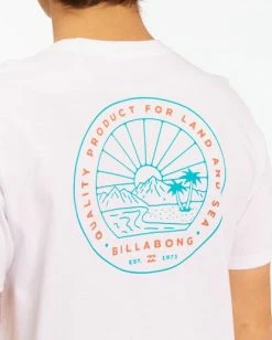 BILLABONG A/Div Scenery Short Sleeve T-Shirt WHITE -Mens Accessories Sales 2022 abyzt00594 billabongw wht dtl1 1