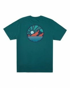 BILLABONG A/Div Rockies Short Sleeve T-Shirt DEEP SEA -Mens Accessories Sales 2022 abyzt00595 billabongf dps bck1 1