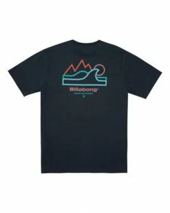 BILLABONG A/Div Peak Wave Short Sleeve T-Shirt INDIGO -Mens Accessories Sales 2022 abyzt00596 billabongf ind bck1 1