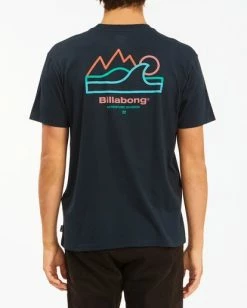 BILLABONG A/Div Peak Wave Short Sleeve T-Shirt INDIGO -Mens Accessories Sales 2022 abyzt00596 billabongw ind bck1 1