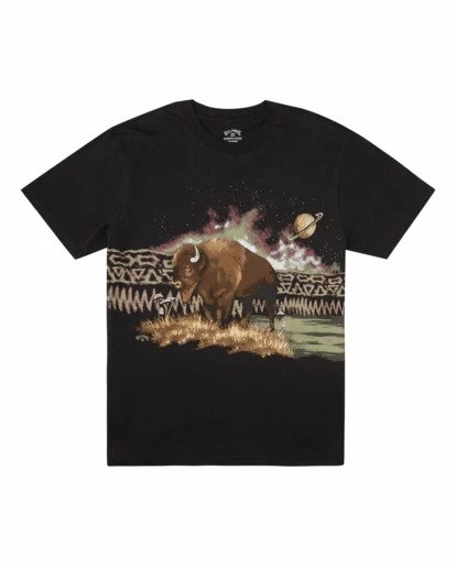 BILLABONG A/Div Buffalo Short Sleeve T-Shirt BLACK 4 BILLABONG A/Div Buffalo Short Sleeve T-Shirt BLACK - Image 4