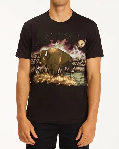 BILLABONG A/Div Buffalo Short Sleeve T-Shirt BLACK 1 BILLABONG A/Div Buffalo Short Sleeve T-Shirt BLACK