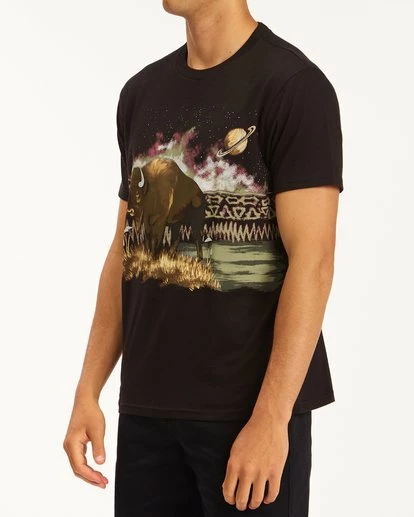 BILLABONG A/Div Buffalo Short Sleeve T-Shirt BLACK 2 BILLABONG A/Div Buffalo Short Sleeve T-Shirt BLACK - Image 2