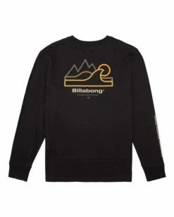 BILLABONG A/Div Peak Wave Long Sleeve T-Shirt BLACK -Mens Accessories Sales 2022 abyzt00603 billabongf blk bck1 1