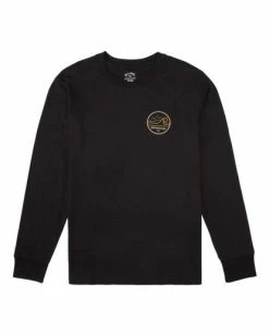BILLABONG A/Div Peak Wave Long Sleeve T-Shirt BLACK -Mens Accessories Sales 2022 abyzt00603 billabongf blk frt1 1