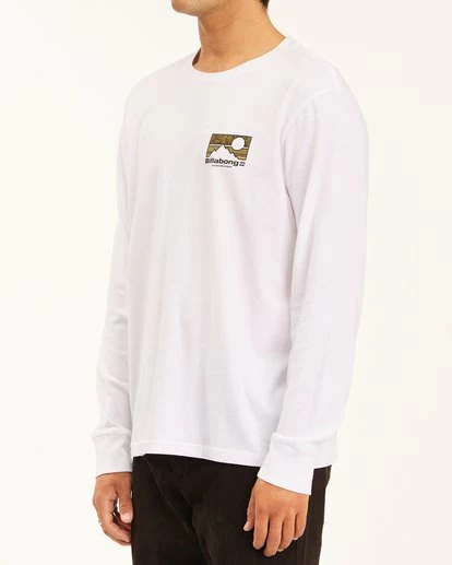 BILLABONG A/Div Capitan Long Sleeve T-Shirt WHITE 2 BILLABONG A/Div Capitan Long Sleeve T-Shirt WHITE - Image 2