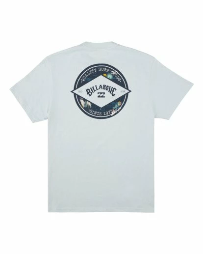BILLABONG Rotor Arch Short Sleeve T-Shirt TEAL 7 BILLABONG Rotor Arch Short Sleeve T-Shirt TEAL - Image 7