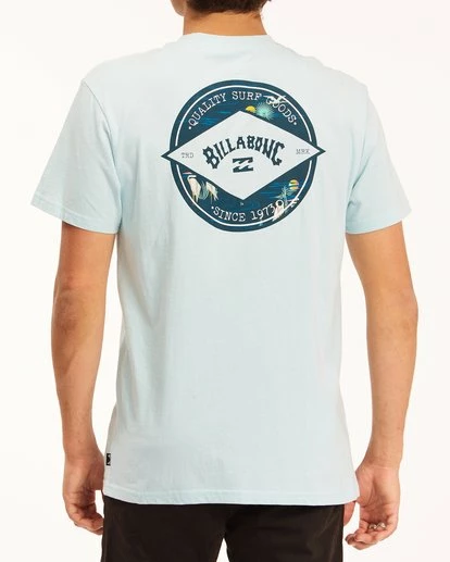 BILLABONG Rotor Arch Short Sleeve T-Shirt TEAL 5 BILLABONG Rotor Arch Short Sleeve T-Shirt TEAL - Image 5