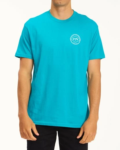 BILLABONG Rotor Arch Short Sleeve T-Shirt TEAL 1 BILLABONG Rotor Arch Short Sleeve T-Shirt TEAL