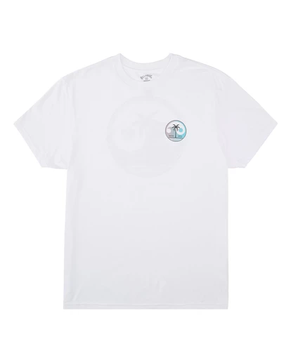 BILLABONG Yin And Wave Short Sleeve T-Shirt WHITE 5 BILLABONG Yin And Wave Short Sleeve T-Shirt WHITE - Image 5