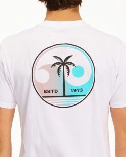 BILLABONG Yin And Wave Short Sleeve T-Shirt WHITE 9 BILLABONG Yin And Wave Short Sleeve T-Shirt WHITE -Mens Accessories Sales 2022 abyzt00610 billabongw wht dtl1 1
