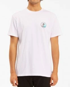 BILLABONG Yin And Wave Short Sleeve T-Shirt WHITE