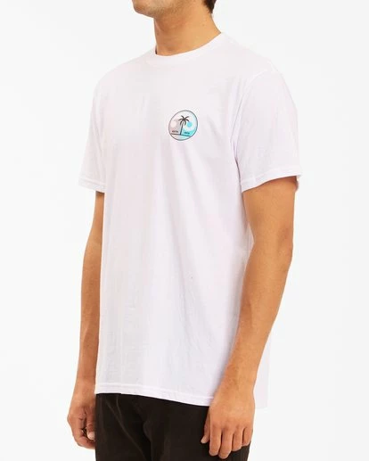 BILLABONG Yin And Wave Short Sleeve T-Shirt WHITE 2 BILLABONG Yin And Wave Short Sleeve T-Shirt WHITE - Image 2