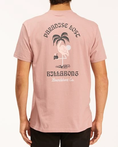 BILLABONG Paradise Lost Short Sleeve T-Shirt DUSTY PINK 3 BILLABONG Paradise Lost Short Sleeve T-Shirt DUSTY PINK - Image 3