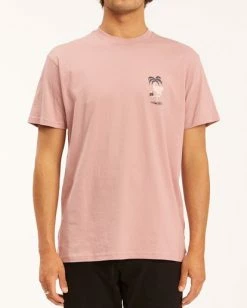 BILLABONG Paradise Lost Short Sleeve T-Shirt DUSTY PINK