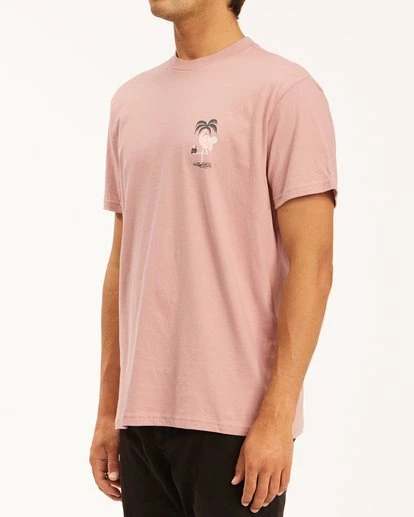 BILLABONG Paradise Lost Short Sleeve T-Shirt DUSTY PINK 2 BILLABONG Paradise Lost Short Sleeve T-Shirt DUSTY PINK - Image 2