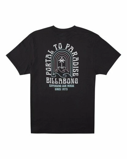BILLABONG Portal Short Sleeve T-Shirt BLACK 6 BILLABONG Portal Short Sleeve T-Shirt BLACK - Image 6