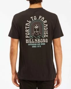 BILLABONG Portal Short Sleeve T-Shirt BLACK 8 BILLABONG Portal Short Sleeve T-Shirt BLACK -Mens Accessories Sales 2022 abyzt00613 billabongw blk bck1 1
