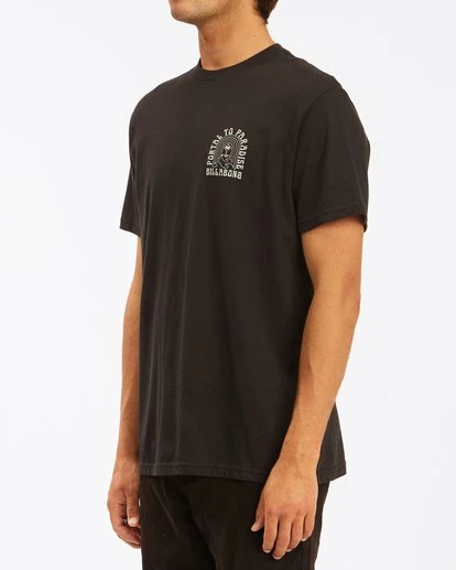 BILLABONG Portal Short Sleeve T-Shirt BLACK 2 BILLABONG Portal Short Sleeve T-Shirt BLACK - Image 2