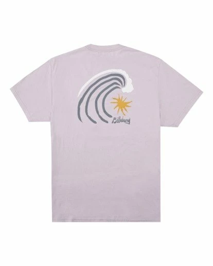 BILLABONG Peak Short Sleeve T-Shirt LIGHT LAVENDER 6 BILLABONG Peak Short Sleeve T-Shirt LIGHT LAVENDER - Image 6
