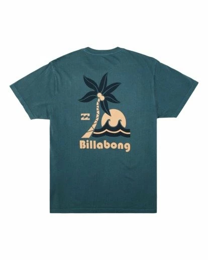 BILLABONG Lounge Wave Washed Short Sleeve T-Shirt DEEP SEA 5 BILLABONG Lounge Wave Washed Short Sleeve T-Shirt DEEP SEA - Image 5