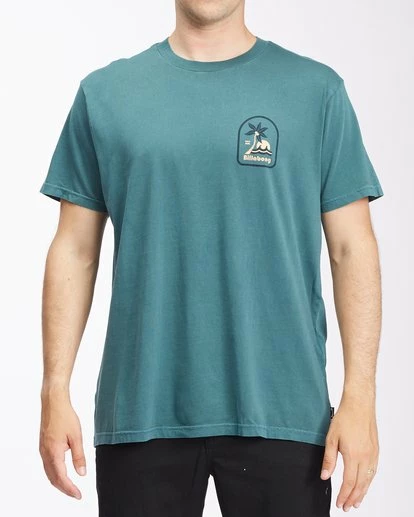 BILLABONG Lounge Wave Washed Short Sleeve T-Shirt DEEP SEA 1 BILLABONG Lounge Wave Washed Short Sleeve T-Shirt DEEP SEA