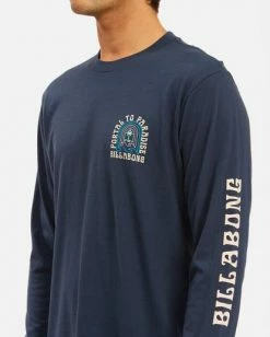 BILLABONG Portal Long Sleeve T-Shirt NAVY -Mens Accessories Sales 2022 abyzt00627 billabongw nvy dtl1 1