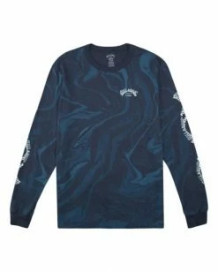 BILLABONG Marble Arch Long Sleeve T-Shirt NAVY -Mens Accessories Sales 2022 abyzt00628 billabongf nvy frt1 1