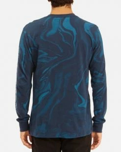 BILLABONG Marble Arch Long Sleeve T-Shirt NAVY -Mens Accessories Sales 2022 abyzt00628 billabongw nvy bck1 1