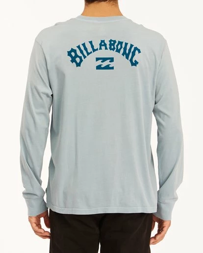 BILLABONG Archwave Wave Washed Long Sleeve T-Shirt CHAR 4 BILLABONG Archwave Wave Washed Long Sleeve T-Shirt CHAR - Image 4
