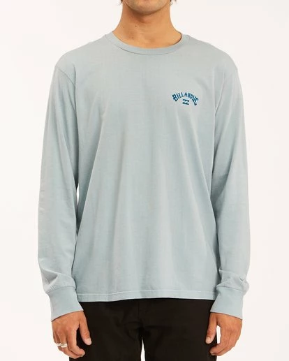 BILLABONG Archwave Wave Washed Long Sleeve T-Shirt CHAR 1 BILLABONG Archwave Wave Washed Long Sleeve T-Shirt CHAR