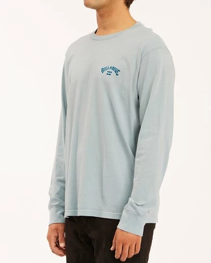 BILLABONG Archwave Wave Washed Long Sleeve T-Shirt CHAR 3 BILLABONG Archwave Wave Washed Long Sleeve T-Shirt CHAR - Image 3
