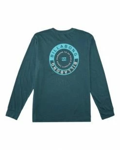 BILLABONG Rocker Wave Washed Long Sleeve T-Shirt DEEP SEA -Mens Accessories Sales 2022 abyzt00630 billabongf dps bck1 1