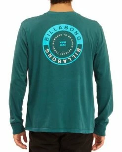 BILLABONG Rocker Wave Washed Long Sleeve T-Shirt DEEP SEA -Mens Accessories Sales 2022 abyzt00630 billabongw dps bck1 1