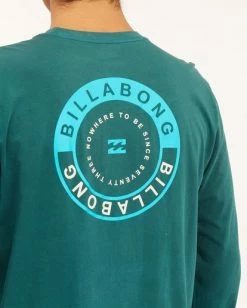 BILLABONG Rocker Wave Washed Long Sleeve T-Shirt DEEP SEA -Mens Accessories Sales 2022 abyzt00630 billabongw dps dtl2 1
